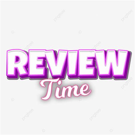 Review Time Clipart Vector, Review Time Text Effect, Review Text Effect, Purple Text Effect ...