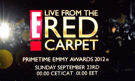 TV with Thinus: E! Entertainment's E! Live From the Red Carpet Primetime Emmy Awards 2012 ...