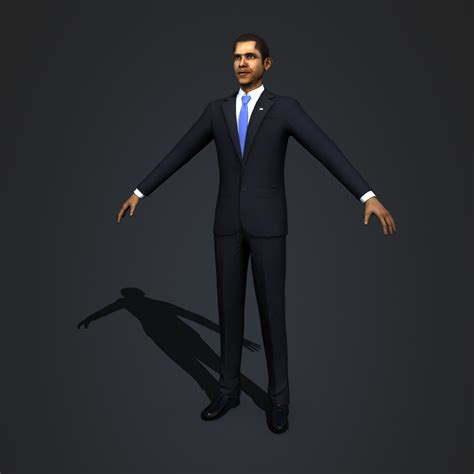 3d model barack obama