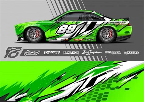 Car Wrap Decal Graphic Design. Abstract Stripe Racing . | Car wrap, Car ...