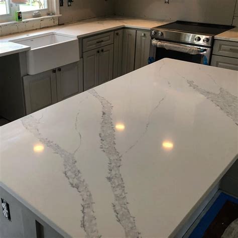 Calacatta Quartz Kitchen Countertops - HarrisonBaillieu