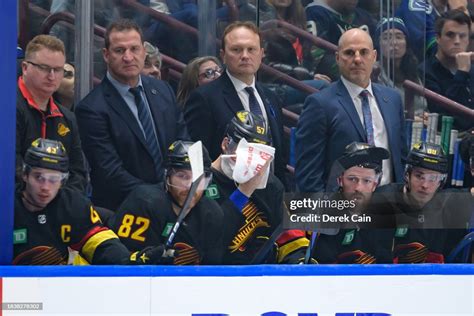 Vancouver Canucks assistant coach Adam Foote assistant coach Sergei ...