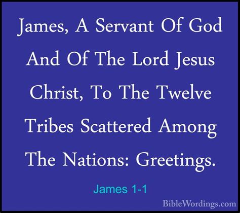 James 1 - Holy Bible English - BibleWordings.com