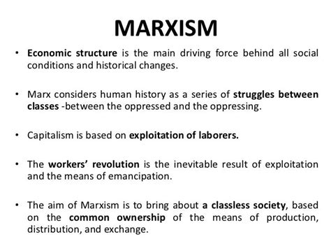 Literary Criticism, III, Marxist criticism