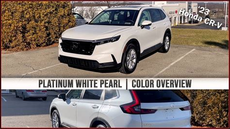 2023 Honda CR-V Platinum White Pearl | Color Overview - YouTube