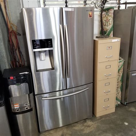 SAMSUNG 36 INCH STAINLESS FRENCH DOOR AND BOTTOM FREEZER FRIDGE WITH ...