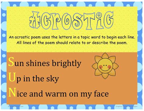 Acrostic Poem: A Simple and Fun Poetry Activity for Kids