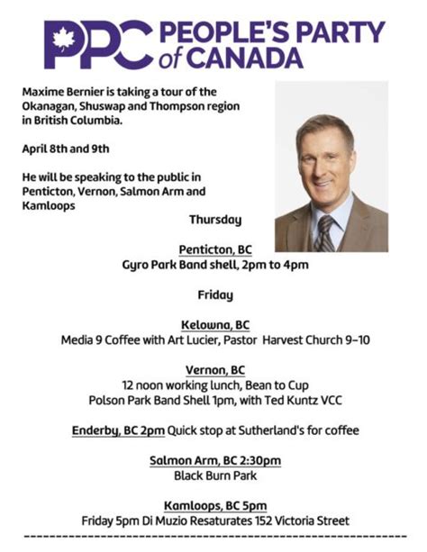 PPC Maxime Bernier Tour 2021 | Action4Canada