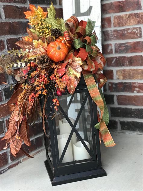 Excited to share this item from my #etsy shop: XL Large fall lantern swag, fall lantern swag ...