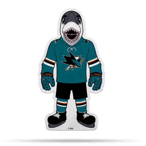 San Jose Sharks Classic Mascot S.J. Sharkie Shape Cut Pennant