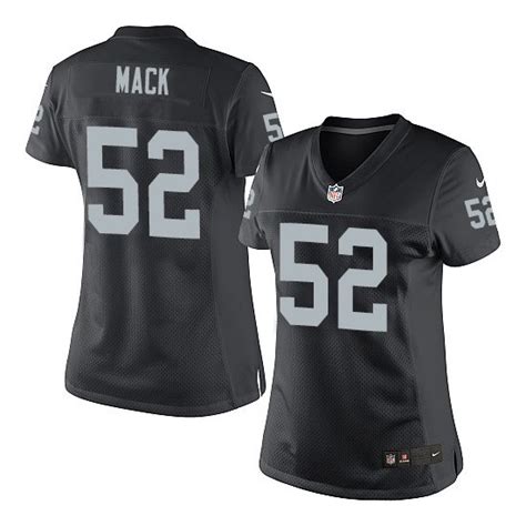 Nike Women's Limited Black Home Jersey Oakland Raiders Khalil Mack 52