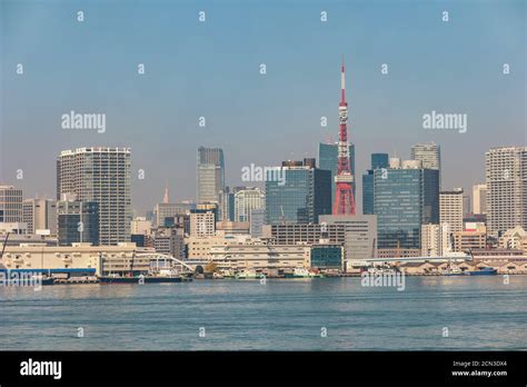 Tokyo Japan, city skyline at Sumida River and Tokyo Tower Stock Photo - Alamy