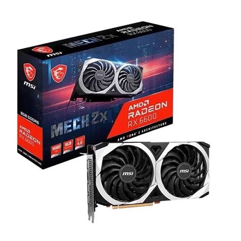 VGA Radeon RX6600 8G GDDR6 MSI MECH 2X (Radeon™ RX 6600 MECH 2X 8G) – TINHOCNGOISAO.COM