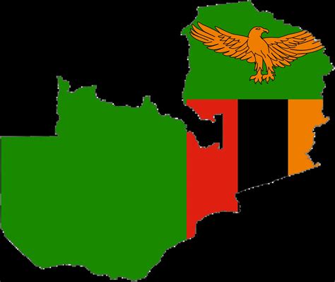 Zambia Flag Map - MapSof.net