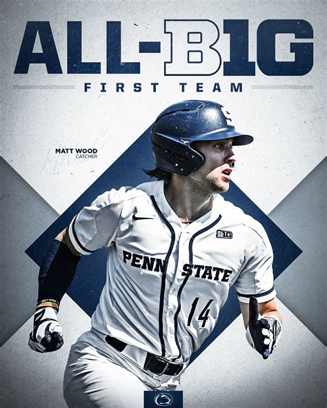 Penn State Baseball on Twitter: "Congrats to All-Big Ten First Team selection @Mattwood_59! One ...