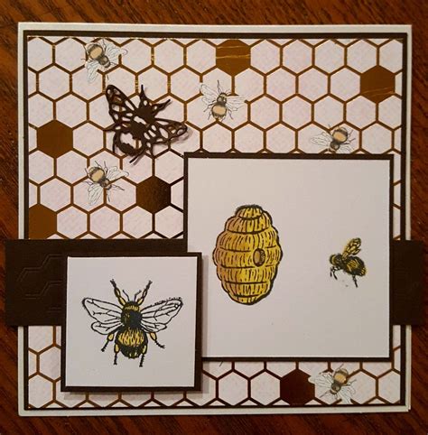 Bee card | Bee cards, Card making, Cards