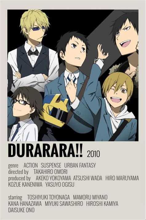 durarara!! poster by emily | Anime reccomendations, Durarara, Anime ...