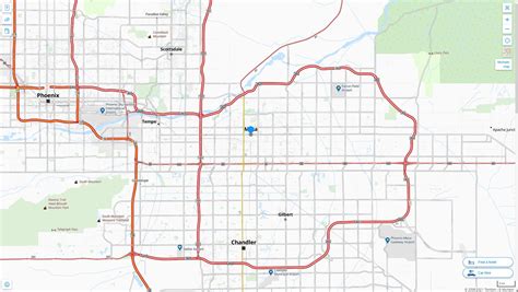 Mesa Arizona Map - United States