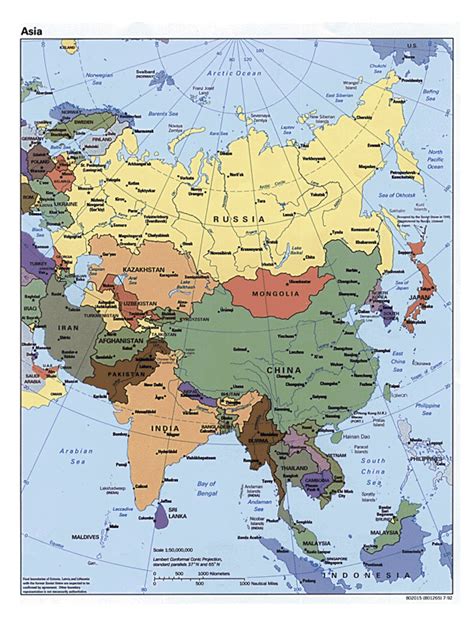 Detailed political map of Asia with all capitals. Asia detailed ...