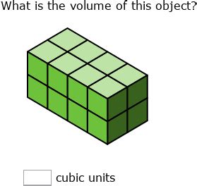 IXL | Volume of rectangular prisms made of unit cubes | 5th grade math