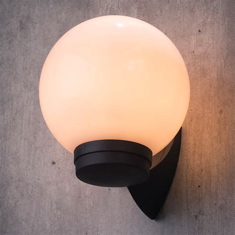 Outdoor Light Wall Globe Lantern IP44 Modern Garden Lighting in Black Litecraft 5020024268946 | eBay