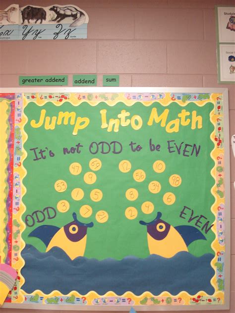 Odd and Even Numbers...math bulletin board Frog Bulletin Boards, Interactive Bulletin Boards ...