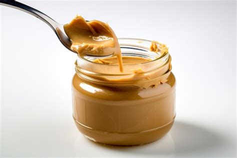 Premium AI Image | There is a spoon with peanut butter on it and a spoon with peanut butter ...