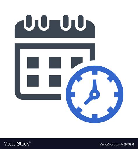 Time schedule icon Royalty Free Vector Image - VectorStock