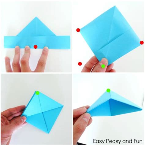 How to Make a Paper Boat - Origami for Kids - Easy Peasy and Fun