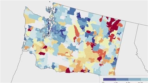 COVID-19 vaccine hesitancy map shows disparities within Washington counties, zip codes | king5.com