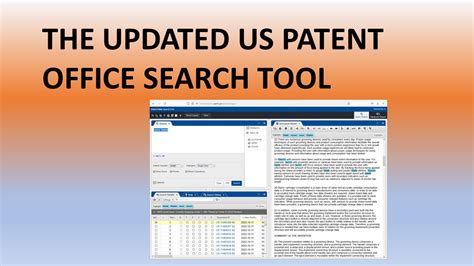 New US Patent Office Search Tool - YouTube