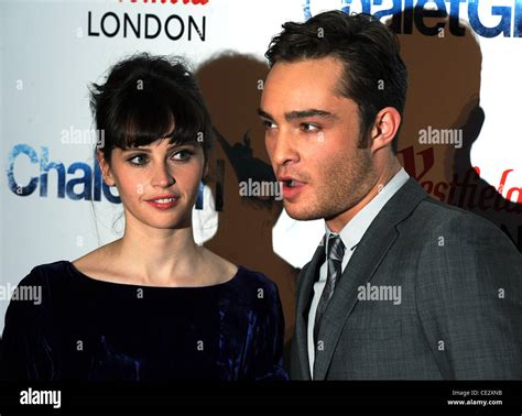 Ed Westwick, Felicity Jones Chalet Girl - UK film premiere held at the Vue Westfield - Arrivals ...