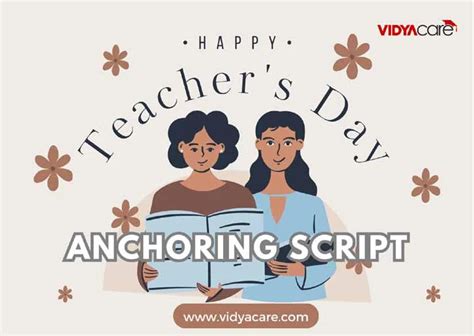 Teacher's Day Anchoring Script | Anchoring Script for Teacher's Day in ...