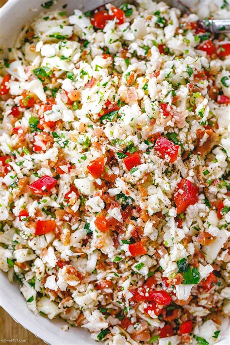 Bacon Cauliflower Salad Recipe – Healthy Cauliflower Salad Recipe ...