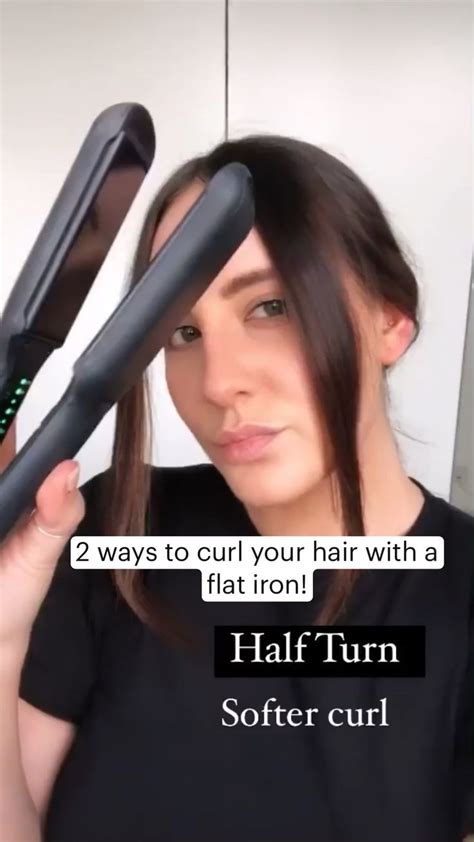 FLAT IRON CURL TUTORIAL | 2 ways to curl your hair with a flat iron ...