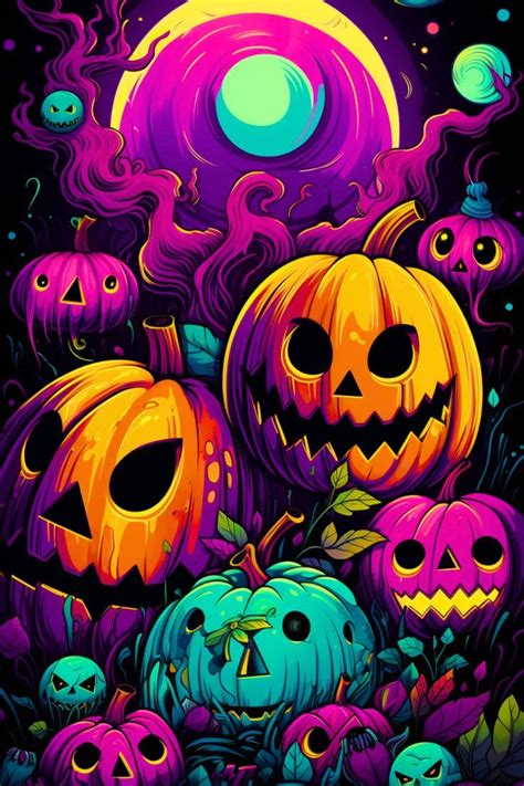 A Spooky Treat for Your Home Screen: This Halloween Jack-o'-Lanterns Wallpaper in 2023 ...