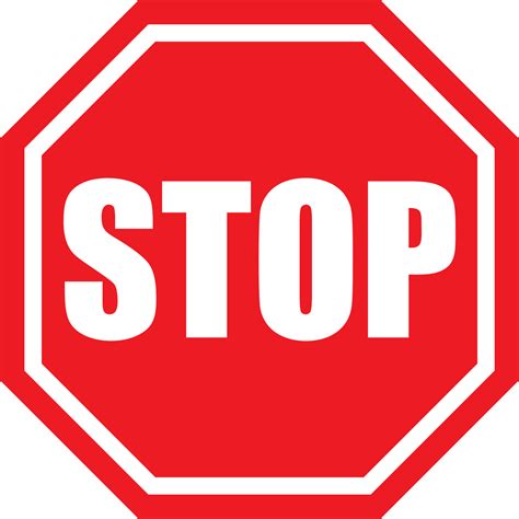 Hand Stop Sign Clipart