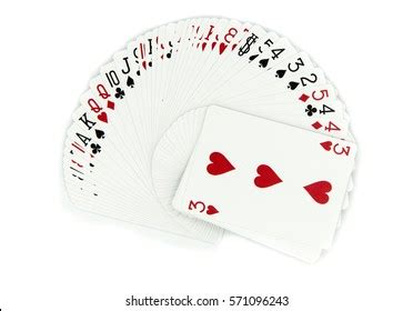 Playing Card Isolated On White Background Stock Photo 336894110 ...