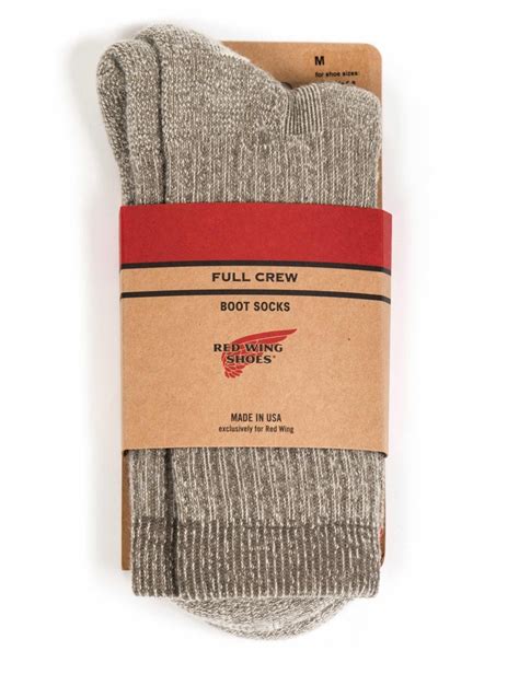 Red Wing 97162 Merino Wool Socks - Khaki - Accessories from Fat Buddha Store UK