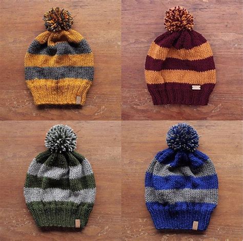 Hogwarts House Hats PDF knitting pattern | Etsy