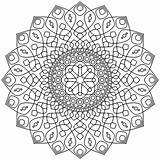 Calming Mandala  Mandalas Coloring Pages For Adults sketch template