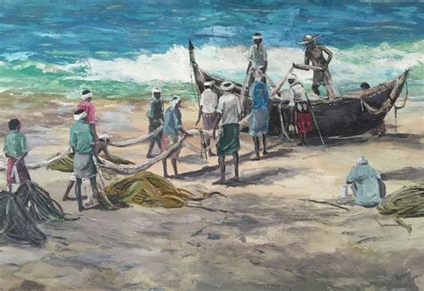 Fishermen | Watercolor paintings, Painting, Watercolor