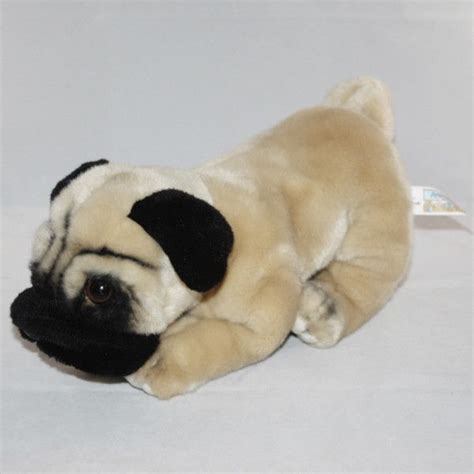 Animal Alley Tan & Black Pug Puppy Dog Stuffed Plush | Black pug ...