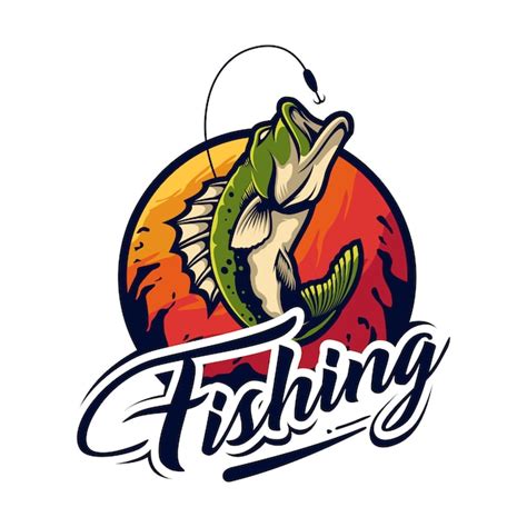 Premium Vector | Fishing logo design