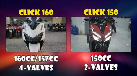 HONDA CLICK 160 VS CLICK 150 COMPARISON | WHAT'S THE DIFFERENCE - YouTube