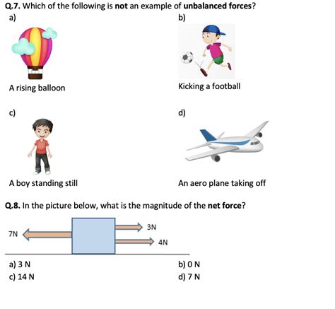 Balanced and Unbalanced Forces - Worksheet | Printable and Distance Learning | Teaching Resources