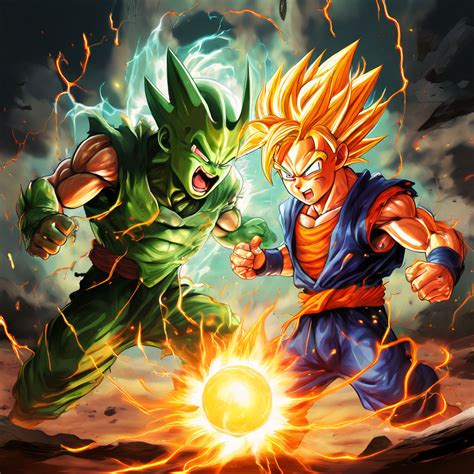 Goku vs Cell by Valentin Becerra - Playground