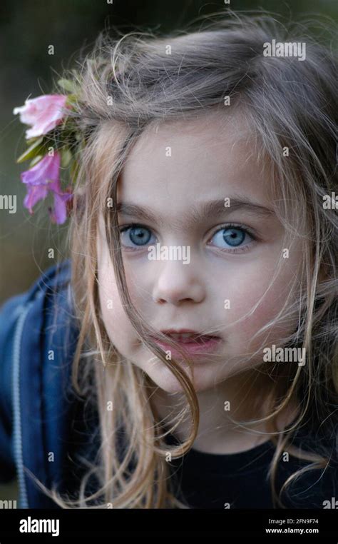 Sofia, baby girl with blue eyes and blonde hair Stock Photo - Alamy