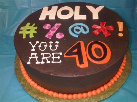 funny 40th birthday cake ideas for her