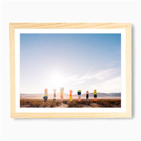 Seven Magic Mountains Sunrise V Art Print by Bethany Young - Fy